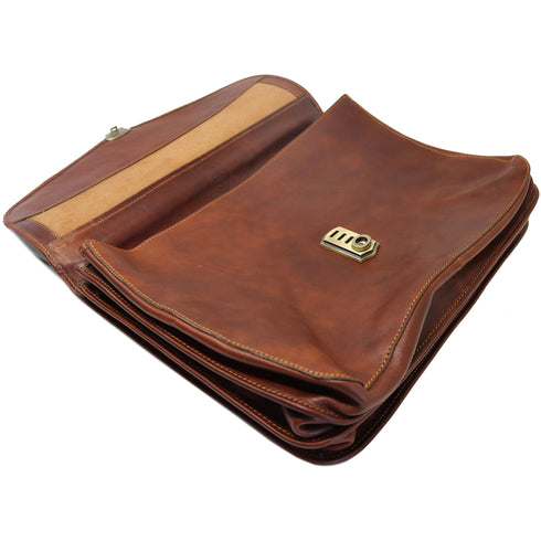 Floto Cenzo Amazing Spider Man Bag Briefcase Messenger Peter Parker Brown 4